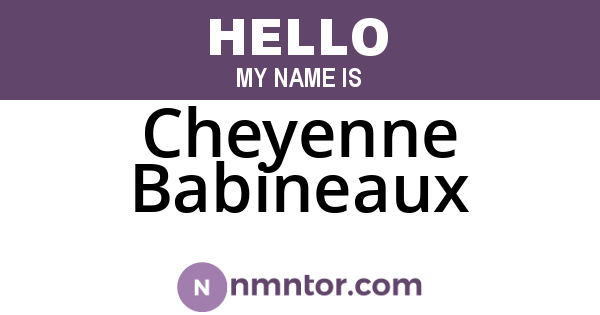 Cheyenne Babineaux