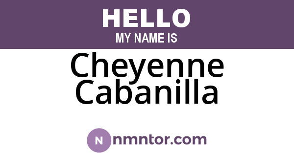 Cheyenne Cabanilla