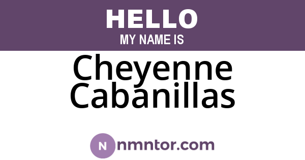 Cheyenne Cabanillas
