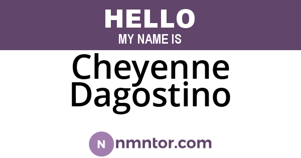 Cheyenne Dagostino