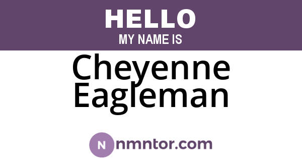 Cheyenne Eagleman