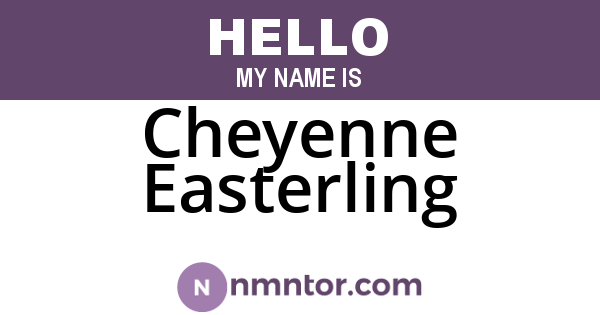 Cheyenne Easterling