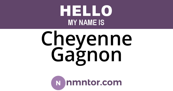 Cheyenne Gagnon