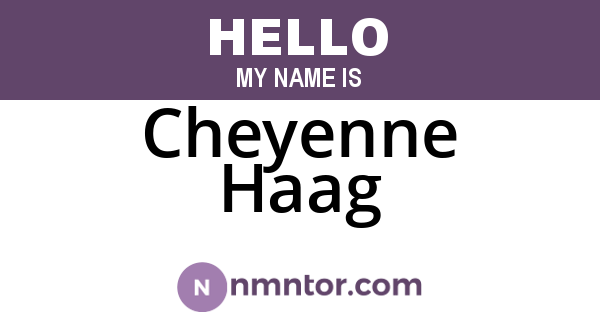 Cheyenne Haag