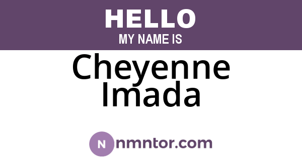Cheyenne Imada