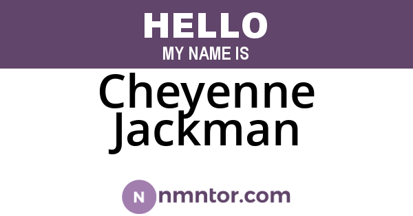 Cheyenne Jackman