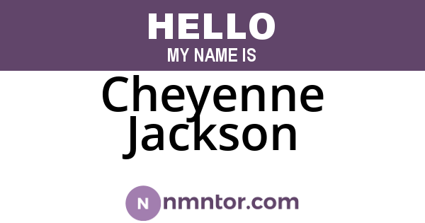 Cheyenne Jackson