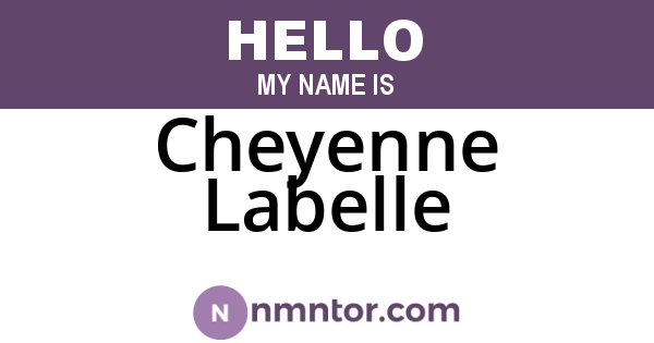 Cheyenne Labelle
