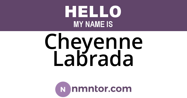 Cheyenne Labrada