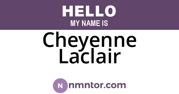 Cheyenne Laclair