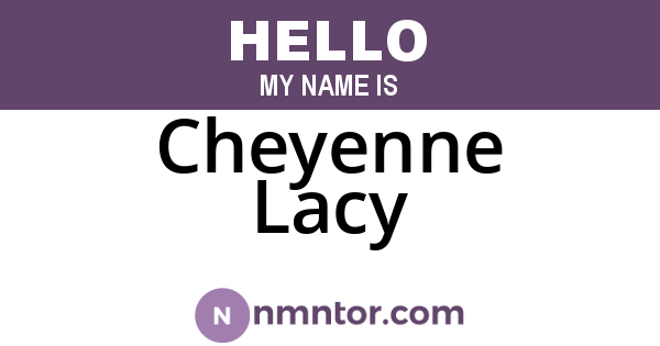Cheyenne Lacy