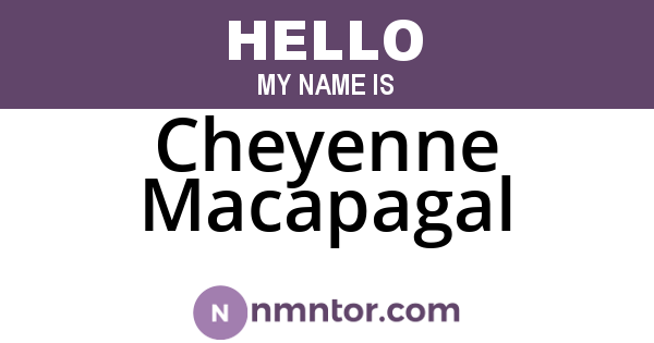 Cheyenne Macapagal