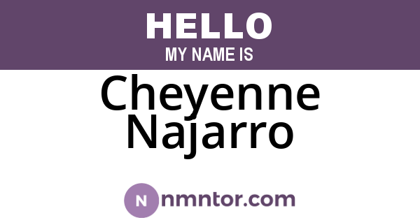 Cheyenne Najarro