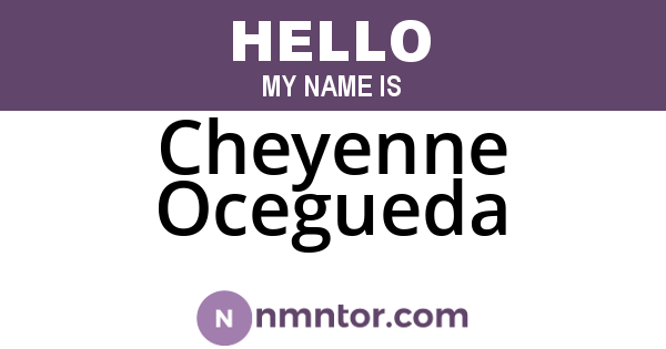Cheyenne Ocegueda