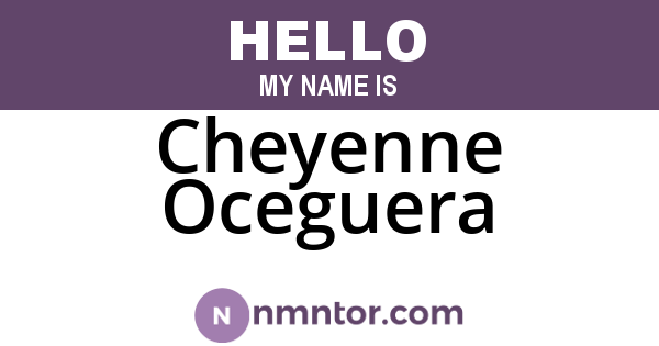 Cheyenne Oceguera
