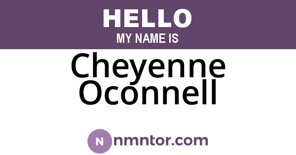 Cheyenne Oconnell