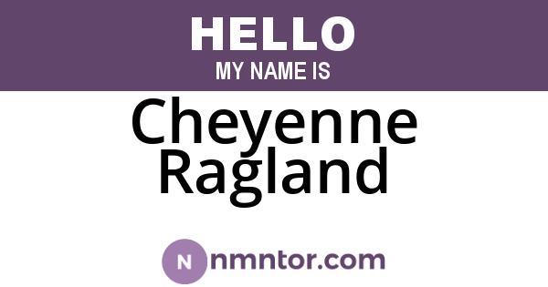 Cheyenne Ragland
