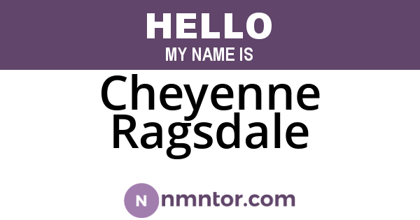 Cheyenne Ragsdale