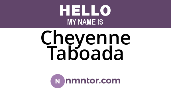 Cheyenne Taboada