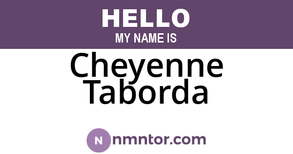Cheyenne Taborda
