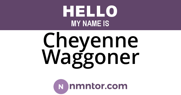 Cheyenne Waggoner