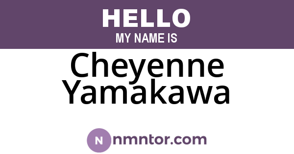 Cheyenne Yamakawa