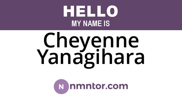 Cheyenne Yanagihara