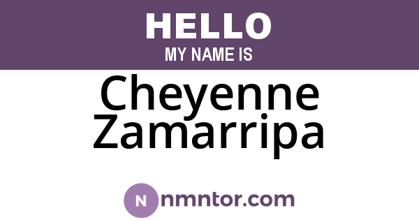 Cheyenne Zamarripa