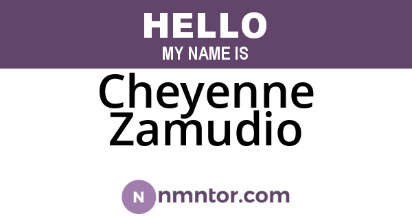 Cheyenne Zamudio