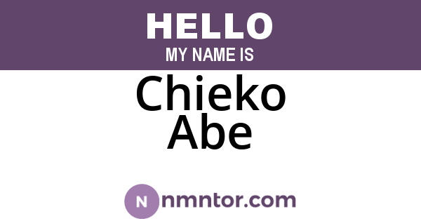 Chieko Abe