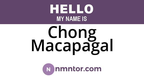 Chong Macapagal
