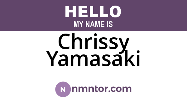 Chrissy Yamasaki