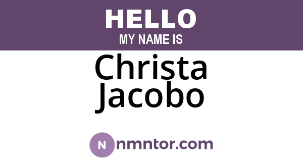 Christa Jacobo