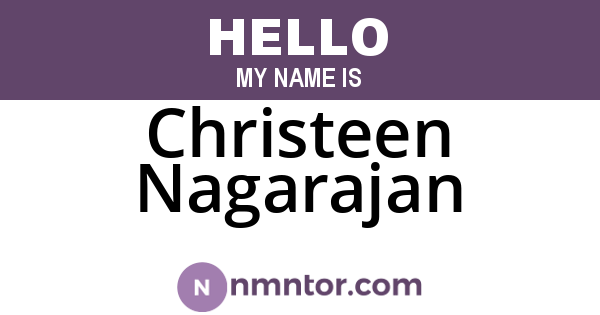 Christeen Nagarajan