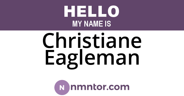 Christiane Eagleman