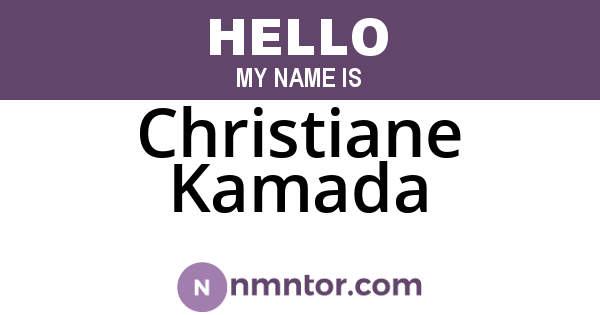 Christiane Kamada