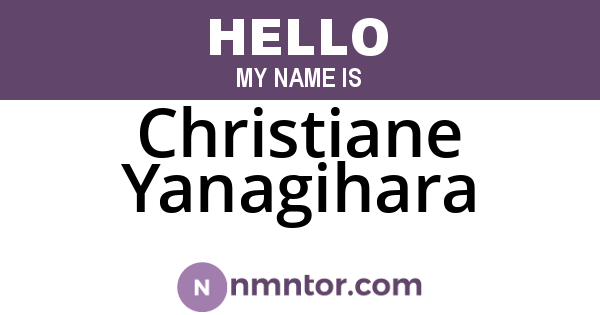 Christiane Yanagihara