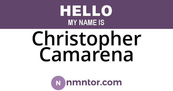 Christopher Camarena