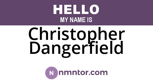 Christopher Dangerfield