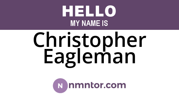 Christopher Eagleman