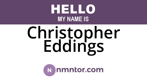 Christopher Eddings