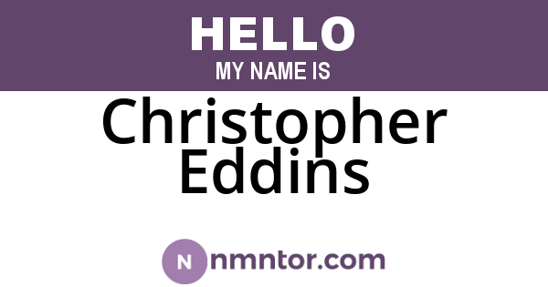 Christopher Eddins