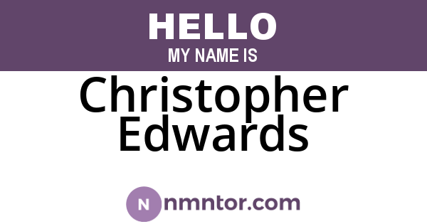 Christopher Edwards