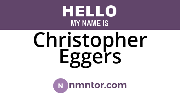 Christopher Eggers