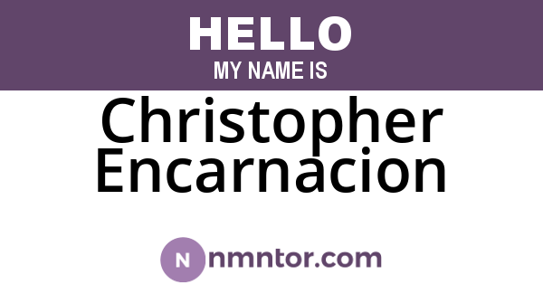 Christopher Encarnacion