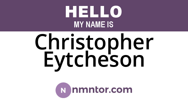 Christopher Eytcheson