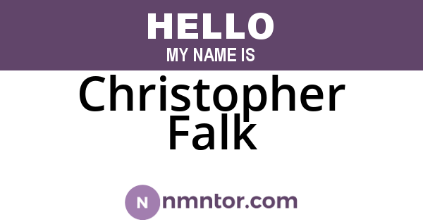 Christopher Falk