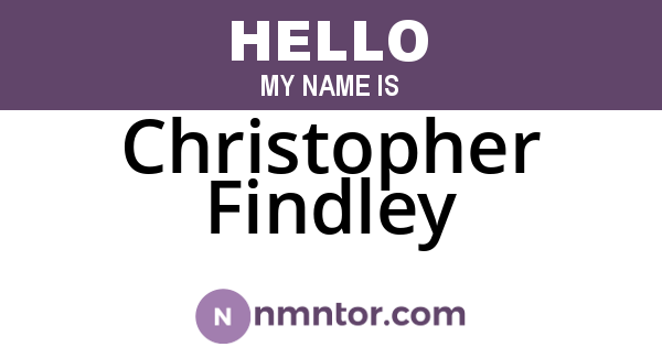 Christopher Findley