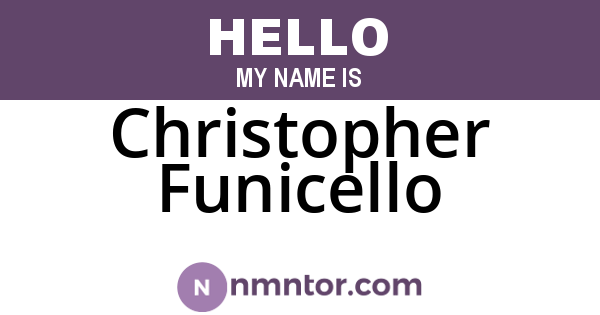 Christopher Funicello