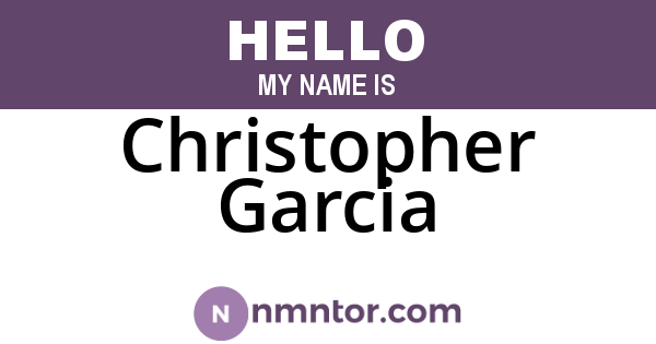 Christopher Garcia